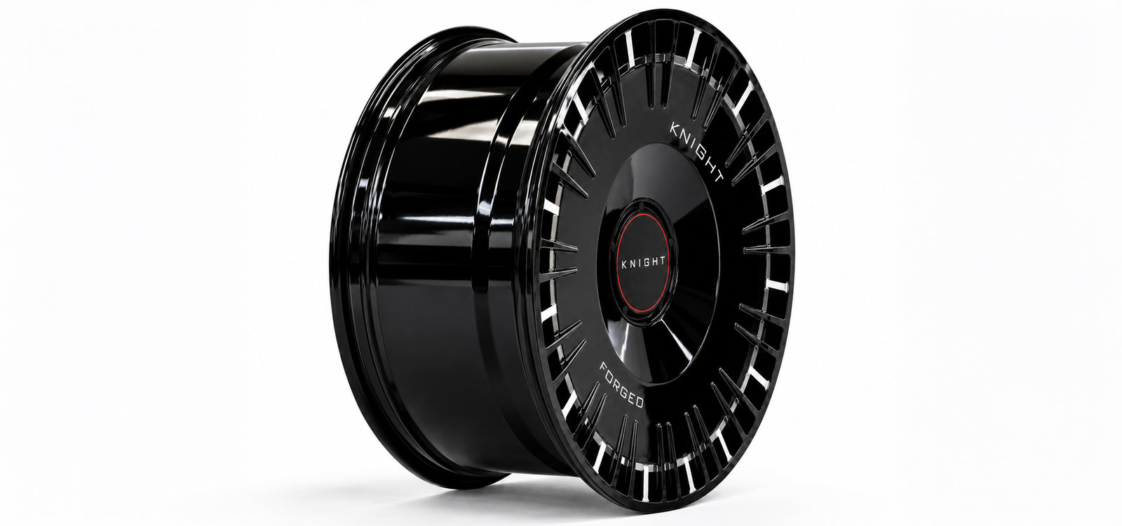 Vehicle fitted with Knight forged wheels